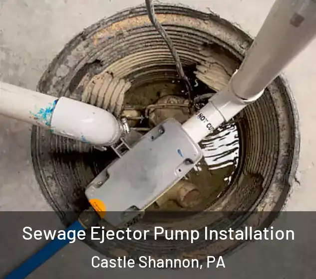  Sewage Ejector Pump Installation Castle Shannon, PA